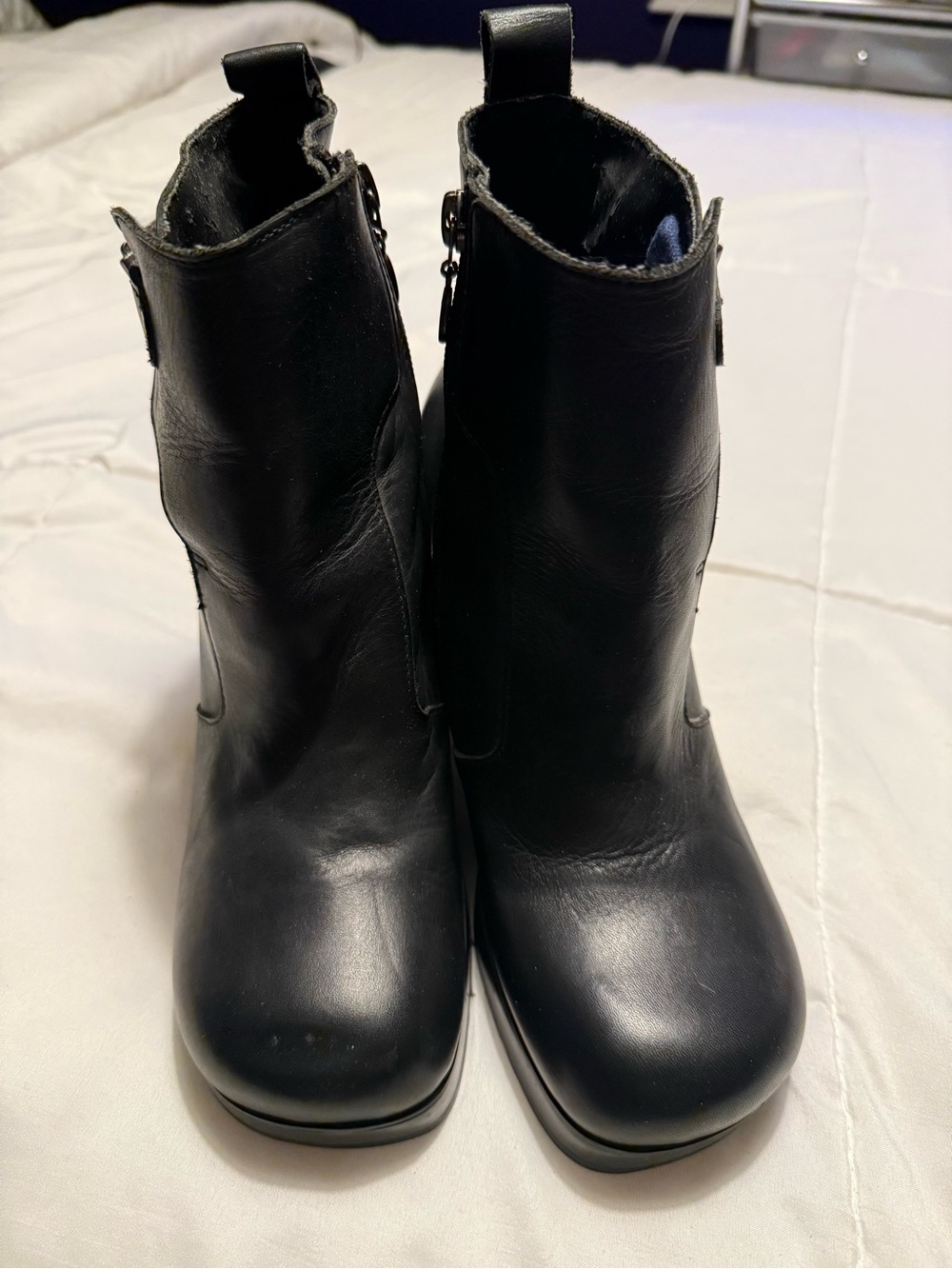 Women's Black Harley Davidson Leather Boots